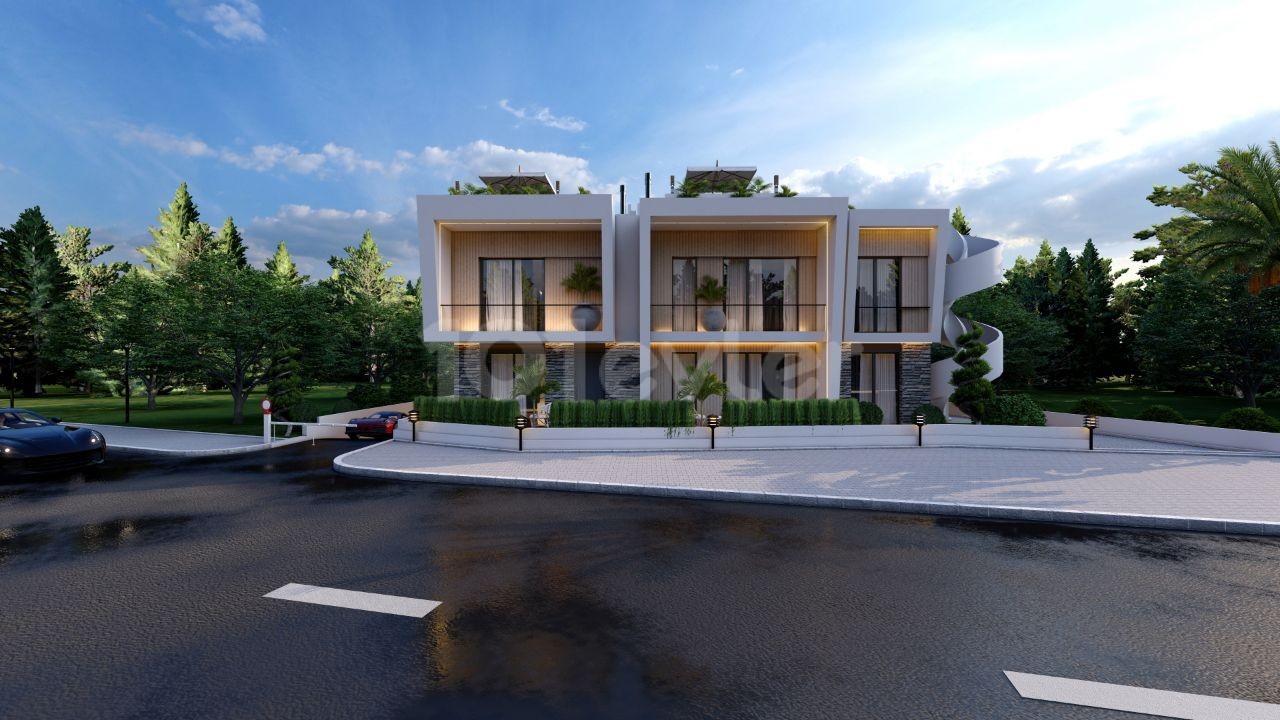 Наш новый проект, состоящий из 18 блоков и 135 резиденций с общим бассейном с 1 и 2 спальнями и центральным расположением в Алсанджаке, Гирне