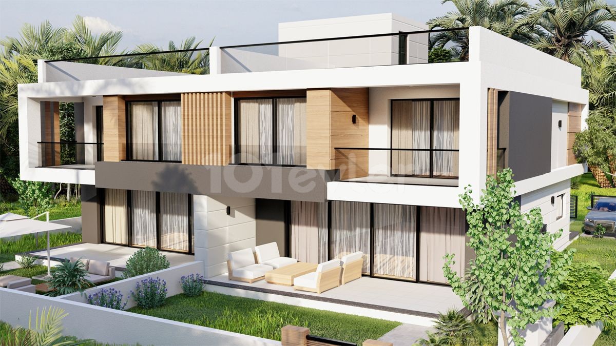 Апартаменты и виллы на продажу в нескольких шагах от пляжа Лонг-Бич, Северный Кипр 3+1 Villa