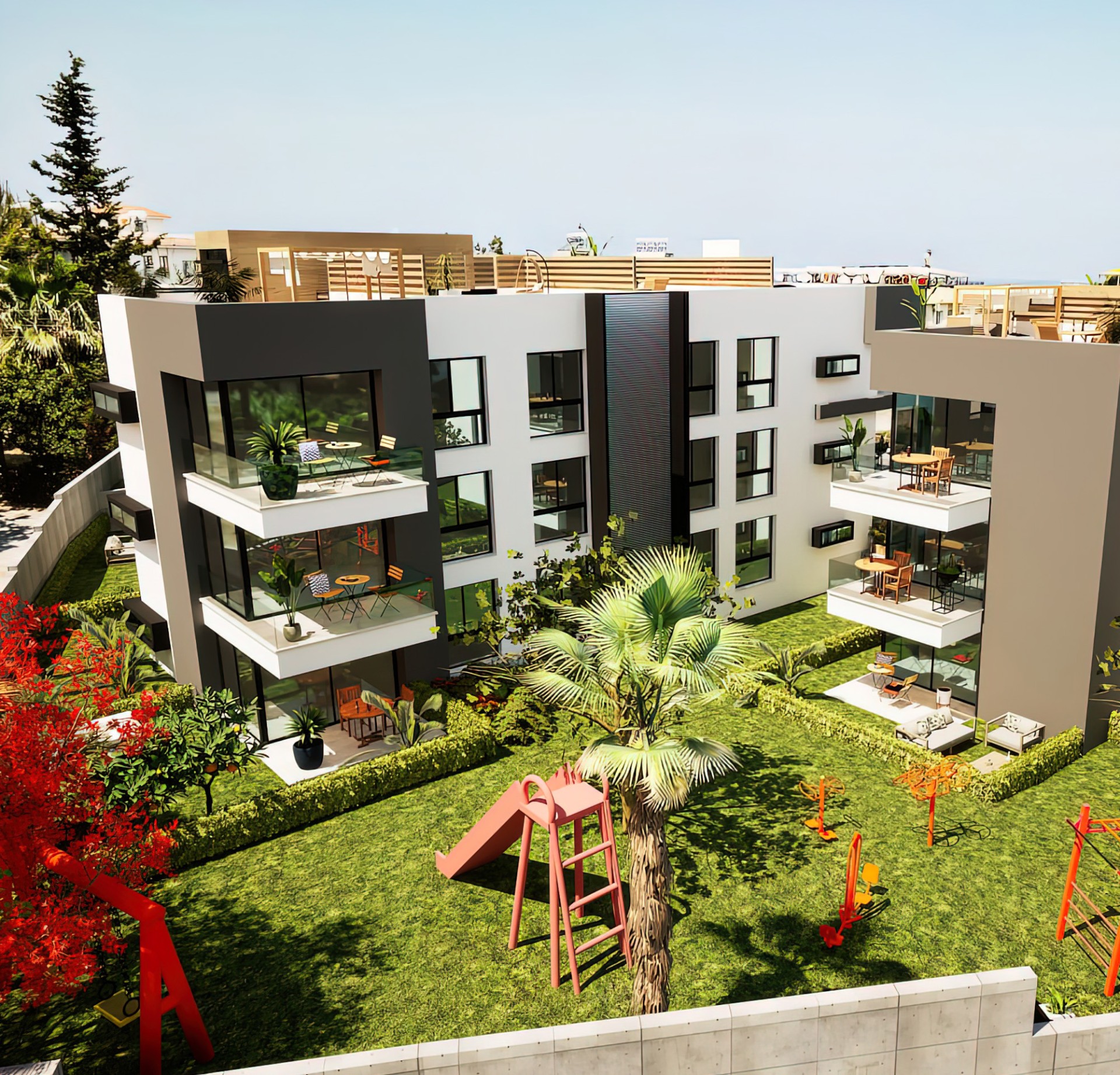 Квартиры 2+1 в новом жилом комплексе в Алсанджаке 