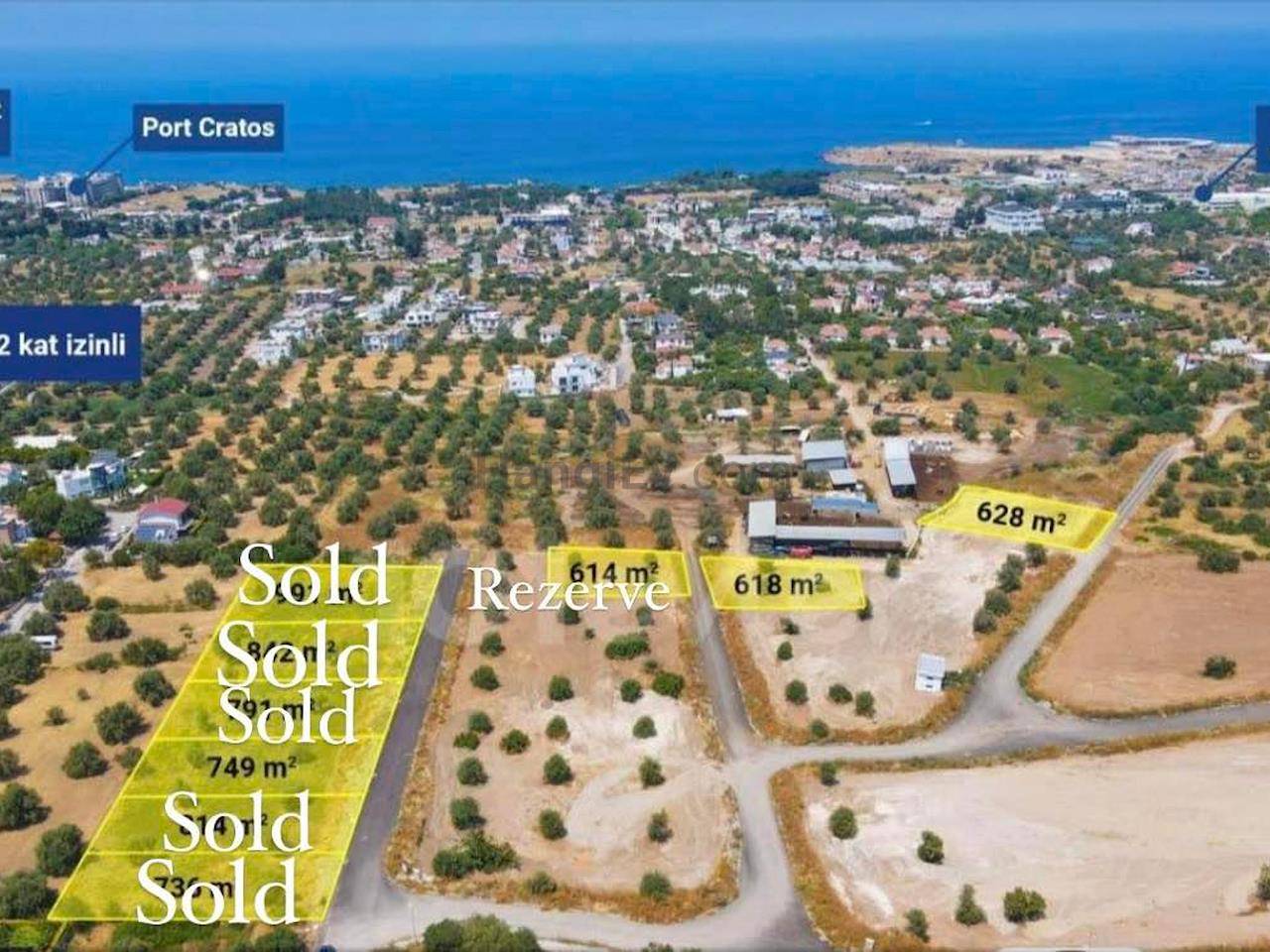 Северный Кипр Озанкой продажа участок, 610 m²