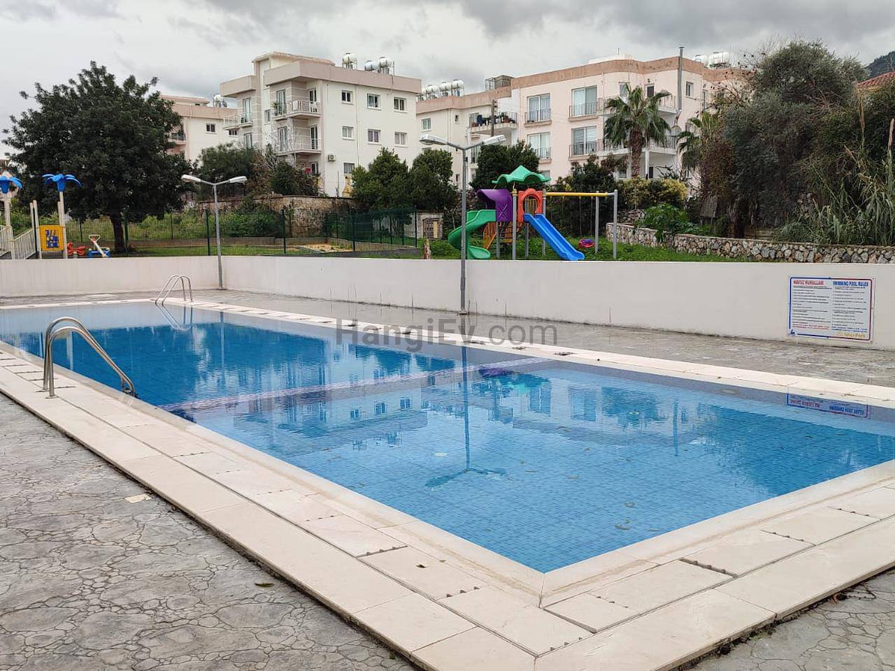 Кирения Алсанжак аренда квартира с садом с собственным бассейн